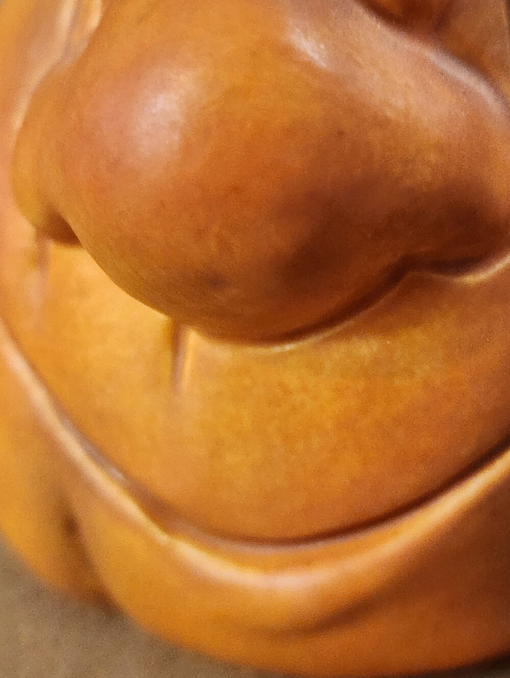 Halloween Ceramic Anthropomorphic Pumpkin Silly Face Handpainted 3.75" Decorativ - Picture 8 of 10